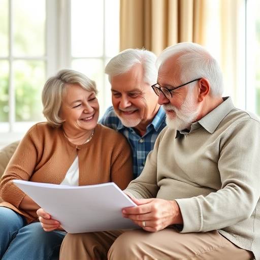 Man and woman reviewing retirement plans together
